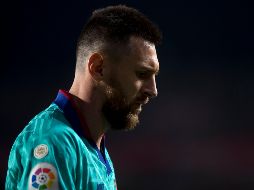 Messi entró al campo en el segundo tiempo pero poco pudo hacer para evitar la caída del Barcelona. AFP / J. Guerrero