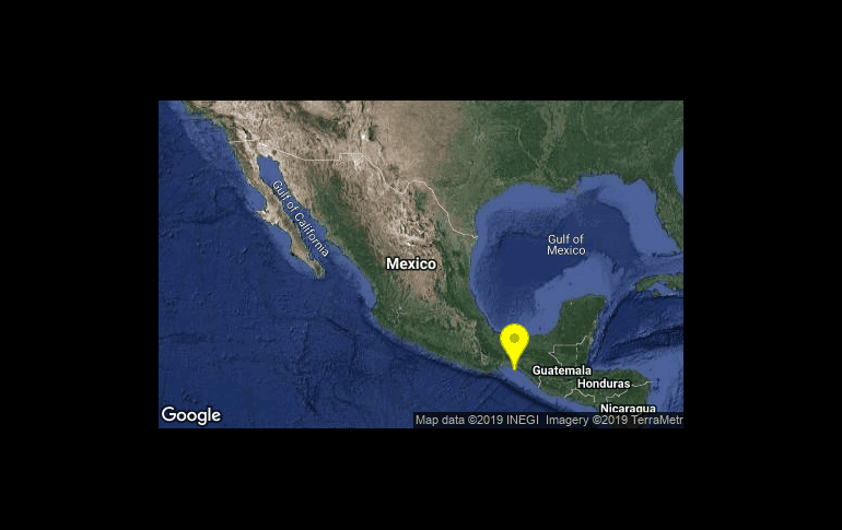 El epicentro se registró a 41 kilómetros al suroeste de la comunidad de Arriaga. ESPECIAL/SSN