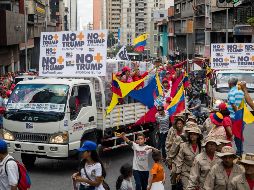 La representación venezolona también presentará 13.28 millones de rúbricas contra el bloqueo comercial de Estados Unidos. EFE/M. Gutiérrez