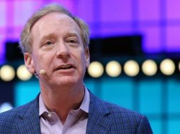 El presidente de Microsoft, Brad Smith, le dijo a la BBC que el uso de los productos de Microsoft por parte de Huawei no supone ningún riesgo de seguridad. GETTY IMAGES