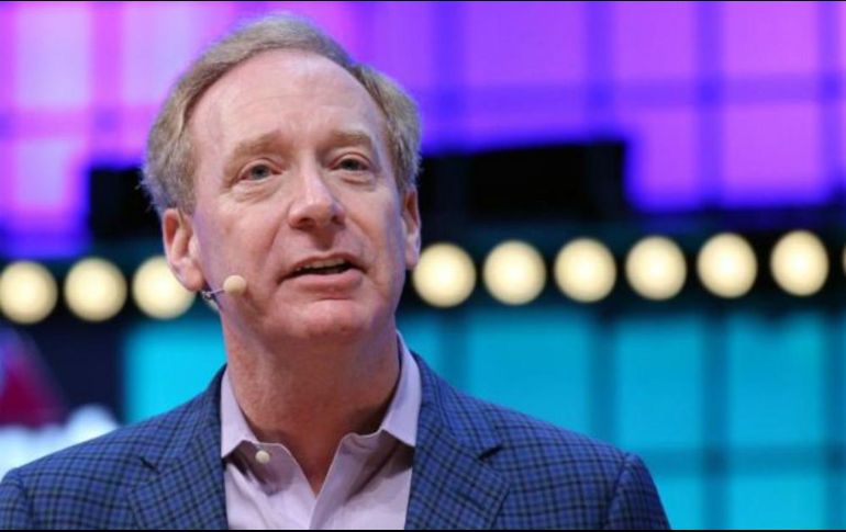 El presidente de Microsoft, Brad Smith, le dijo a la BBC que el uso de los productos de Microsoft por parte de Huawei no supone ningún riesgo de seguridad. GETTY IMAGES