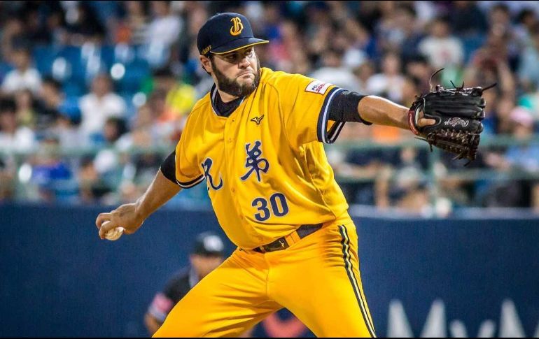 Villanueva, quien se desempeña como abridor, jugó los dos últimos años en el beisbol de China, circuito en donde tuvo gratos momentos.  ESPECIAL / Charros de Jalisco