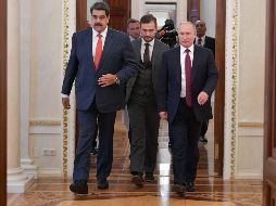 Mientras se lleva a cabo la reunión en Nueva York, Putin y Maduro dialogan en Moscú, donde el mandatario sudamericano realiza una visita oficial. EFE/A. Druzhinin-Sputnik