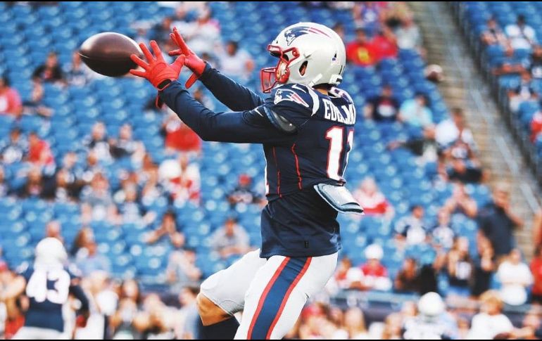 Edelman salió lesionado de la zona de las costillas en el pasado encuentro contra Jets de Nueva York. TWITTER / @Edelman11