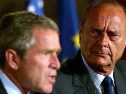 Jacques Chirac fue reacio a la invasión a Irak en 2003. AFP