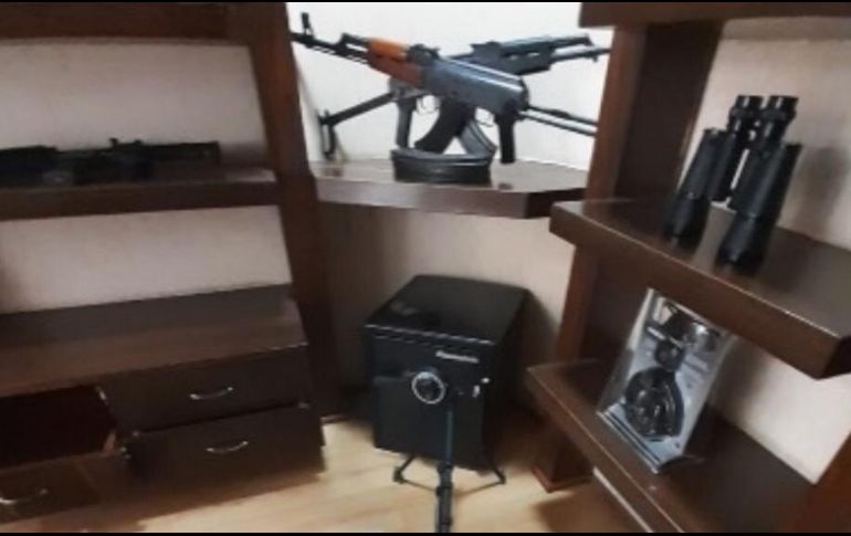 Armas largas decomisadas. ESPECIAL /  Fiscalía General de la República