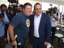 Cuauhtémoc Blanco estuvo en la celebración por el 103 aniversario de las Águilas. SUN/C. Mejía