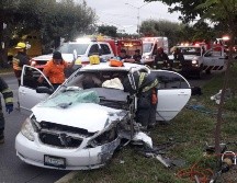 El hecho ocurrió cerca de las 08:00 horas de este sábado y al lugar acudió personal de Protección Civil y Bomberos de Guadalajara. ESPECIAL / Protección Civil de Guadalajara