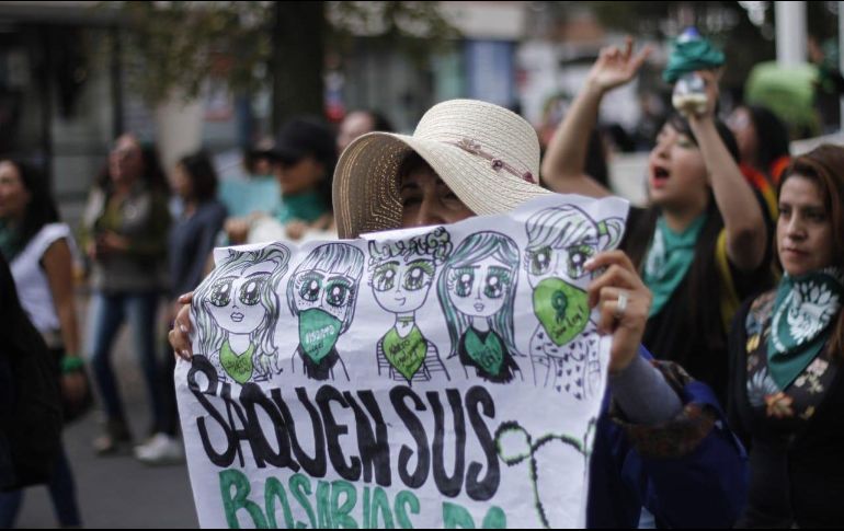Las manifestantes exigen servicios de salud para interrumpir el embarazo de manera segura y digna. SUN