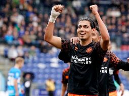 Erick Gutiérrez ingresó al minuto 79 en lugar de Mohammed Ihattaren. TWITTER / @psveindhoven