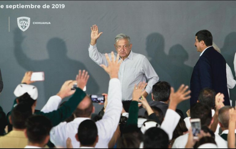 Estuvo en Chihuahua, donde anunció apoyos a los pobres. NOTIMEX