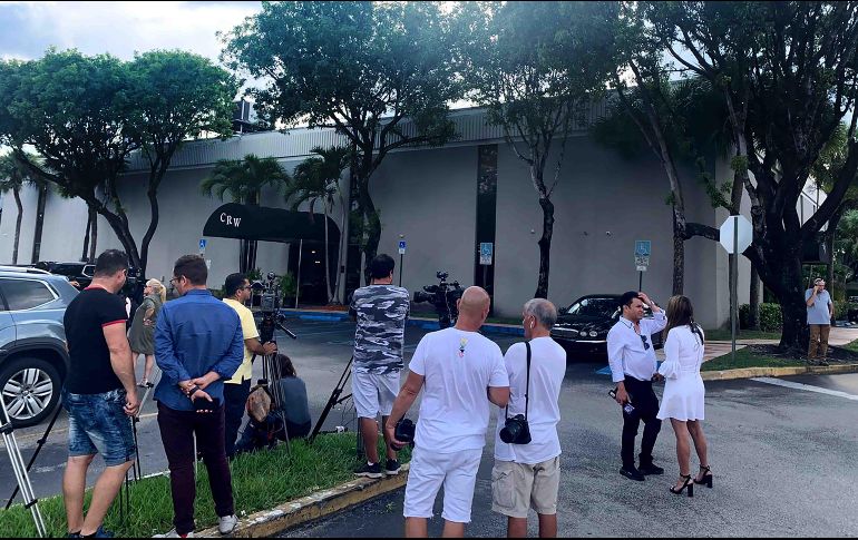 Funeraria en que es velado el cuerpo de José José. La confusión inicial pudo haber sido propiciada por acuerdos de confidencialidad. SUN