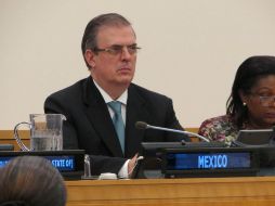 Ebrard tenía que comparecer este martes en el Senado, pero avisó que no iría 15 minutos antes de su cita. NTX / ARCHIVO