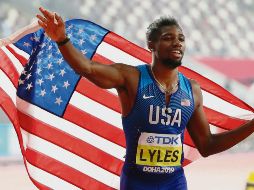 Con 22 años, Lyles es el campeón mundial de 200 metros más joven. EFE