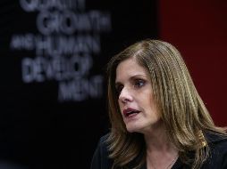 Mercedes Aráoz fue nombrada por el disuelto Congreso para sustituir al presidente Martín Vizcarra. EFE/ARCHIVO