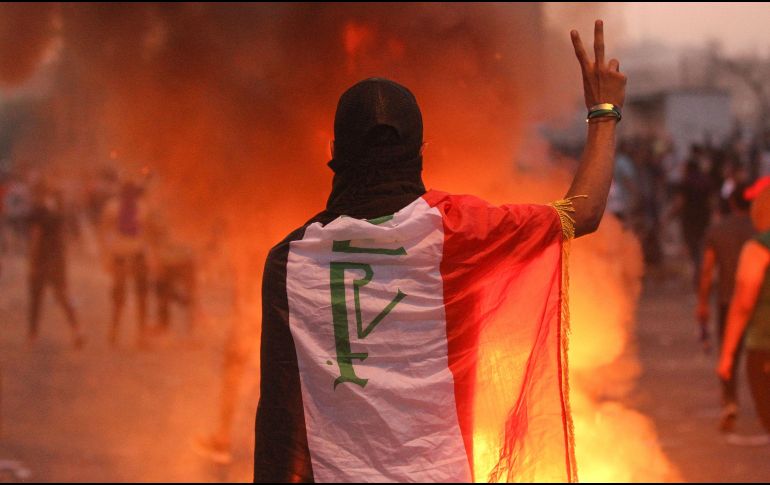 Las manifestaciones están motivadas por la deficiencia de los servicios públicos o el desempleo en Iraq. AFP/A. Al-Rubaye