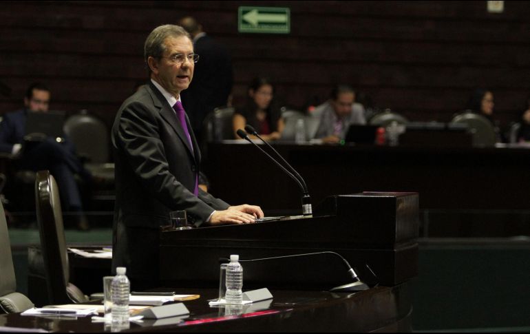 Moctezuma cuestionó a los miembros de la oposición por su silencio en otras administraciones. NOTIMEX/A. Rocha