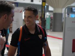 Javier Hernández cuenta con 41 minutos jugados en la Liga de España. TWITTER / @SevillaFC