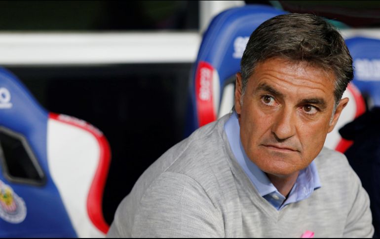 Míchel González es consciente de que su equipo´quiere y puede dar más, luego del enfrentamiento contra las Chivas. EFE / Francisco Guasco
