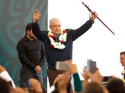 López Obrador se encuentra en su tercer día de recorrido por la región mixteca. NTX / I. Hernández