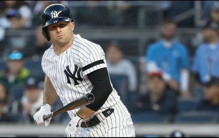 Brett Gardner es uno de los peloteros de los Yankees que ha conectado jonrón en Playoffs. AP / F. Franklin II