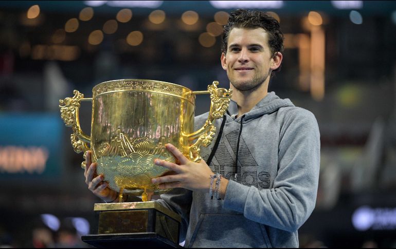 El austríaco firmó el decimoquinto título de su joven carrera. AFP