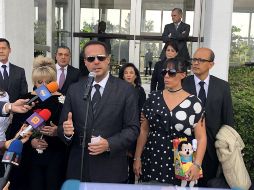 José Joel agradeció a López Obrador y a Marcelo Ebrard por el traslado de los restos de su padre, José José. EFE / A. Belchi