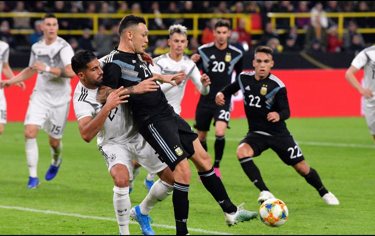 Alemania no pudo aprovechar su localía ante Argentina. EFE / M. Meissner