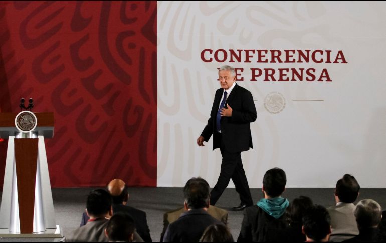 López Obrador dijo que en breve definirá la terna que enviará a la Cámara Alta, pues todavía se encuentra en proceso de análisis. NTX / G. Granados