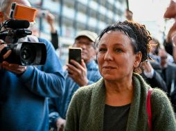 Olga Tokarczuk fue reconocida este jueves con el Premio Nobel de Literatura 2018.   AFP / S. Schuermann