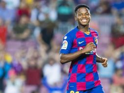 Ansu Fati suma dos anotaciones en la presente temporada con el Barcelona. TWITTER / @FCBarcelona_es