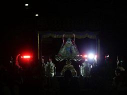 A las 06:16 horas sale el contingente por Alcalde hacia Juárez, donde la esperaba el vehículo que la llevaría a la Basílica de Zapopan. EL INFORMADOR / F. Atilano