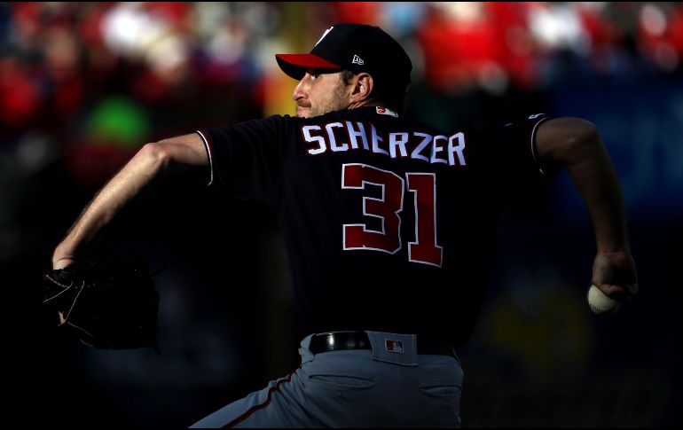 Max Scherzer tuvo otra excelente actuación monticular. AFP / J. Squire