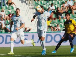 Germán Pezzella sumó a la gorda cuenta del marcador. EFE