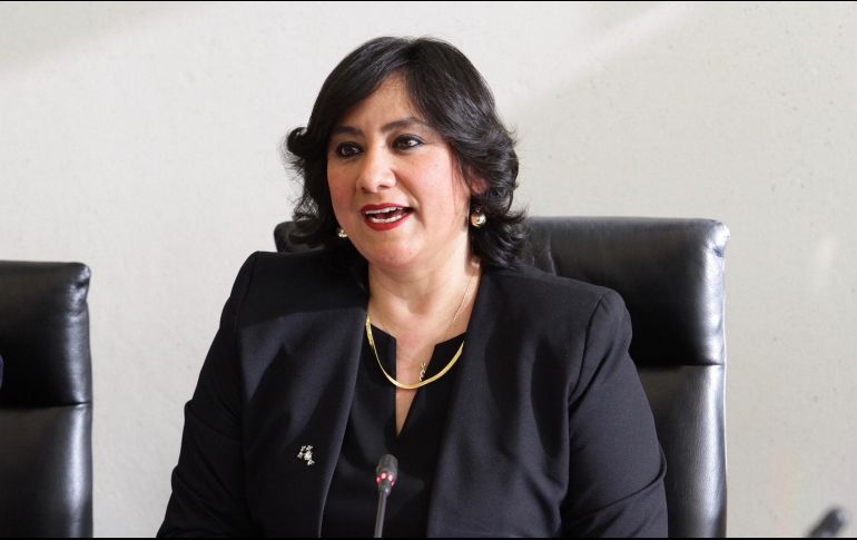 Comparecencia de la Secretaria de la Función Pública, Irma Eréndira Sandoval. NTX / G. Granados