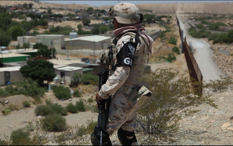 Resaltan la labor de 25 mil elementos de la Guardia Nacional desplegados en zonas fronterizas. SUN/ARCHIVO