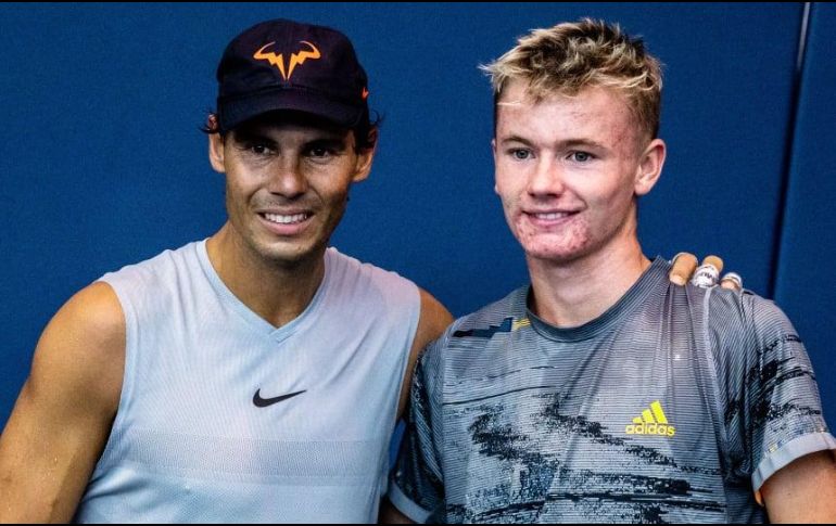 Nadal y Fitzpatrick entrenan juntos en Mallorca. EFE / ARCHIVO