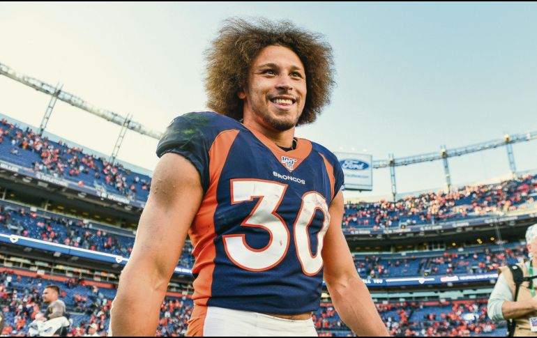 Phillip Lindsay podría ser uno de los jugadores clave de los Broncos esta noche frente a una endeble defensa terrestre de Kansas City. AFP