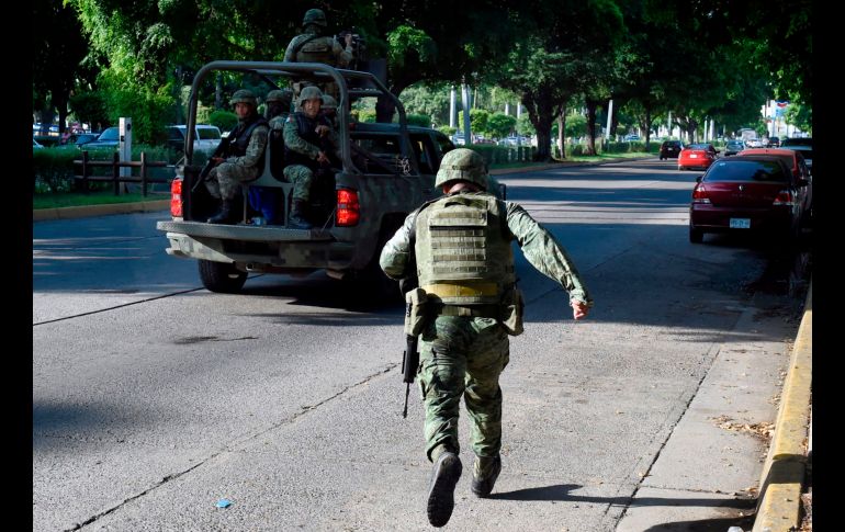 Patrullaje de militares. AFP/A. Estrella