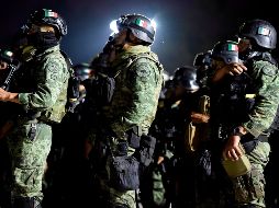 Fueron dos aviones dela Fuerza Aérea Mexicana los que transportaron a los elementos del Ejército. AFP / A. Estrella