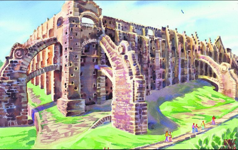 La mina, que se encuentra a las afueras de Guanajuato capital y de hecho ofrece una magnífica vista de la urbe, por lo que también es conocido como “Mirador de Rayas”. ESPECIAL / J. Monroy