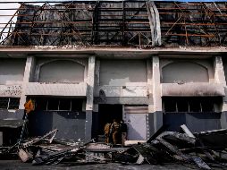 El supermercado está ubicado en Ochagavia, en la comuna de San Bernardo.  AFP / J. Torres