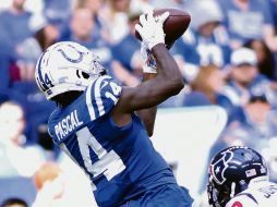 Zach Pascal (#14) recibió dos pases de anotación para los Colts, que le tienen tomada la medida a los Texans. AFP / J. Casterline