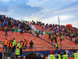 Se tienen cuatro denuncias, una de oficio por hecho con apariencia de delito de violencia en espectáculos públicos, en donde se integrarán los datos que permitan identificar a las personas que participaron en los hechos. IMAGO7