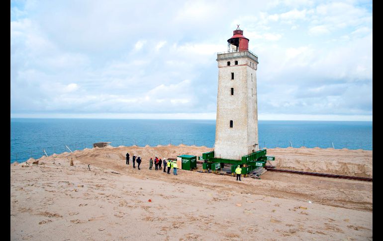 Se requirió una compleja operación de ingeniería para moverlo 70 metros. AFP/Ritzau Scanpix/H. Bagger