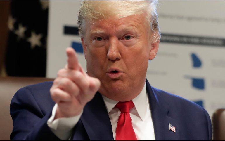 Trump está en pugna con los demócratas del Congreso, donde la Cámara baja inició una investigación con miras a su destitución. AP/ARCHIVO