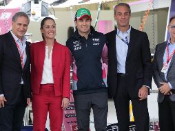 Sheinbaum tuvo la oportunidad de realizar un recorrido en los garajes de los equipos Racing Point y Ferrari, acompañada por Carlos Slim Domit, Alejandro Soberón y por Sergio 