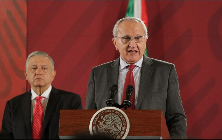 Ante el Presidente López Obrador, Seade expuso que el fin de esta compleja historia está cerca. NTX / G. Durán