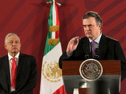 Ebrard indicó que el tráfico ilícito de armas determina la capacidad de fuego del adversario de las instituciones responsables de la seguridad pública en México. NTX / G. Durán