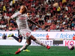 Ariel Nahuelpán marcó el gol definitivo en el minuto 75. AFP/G. Arias